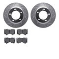 Dynamic Friction Co 7502-76172, Rotors-Drilled and Slotted-Silver with 5000 Advanced Brake Pads, Zinc Coated 7502-76172